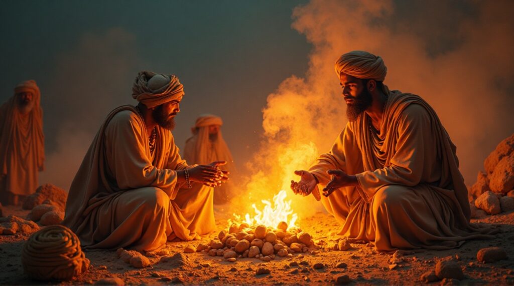 Hazrat Ibrahim (A.S) with his son