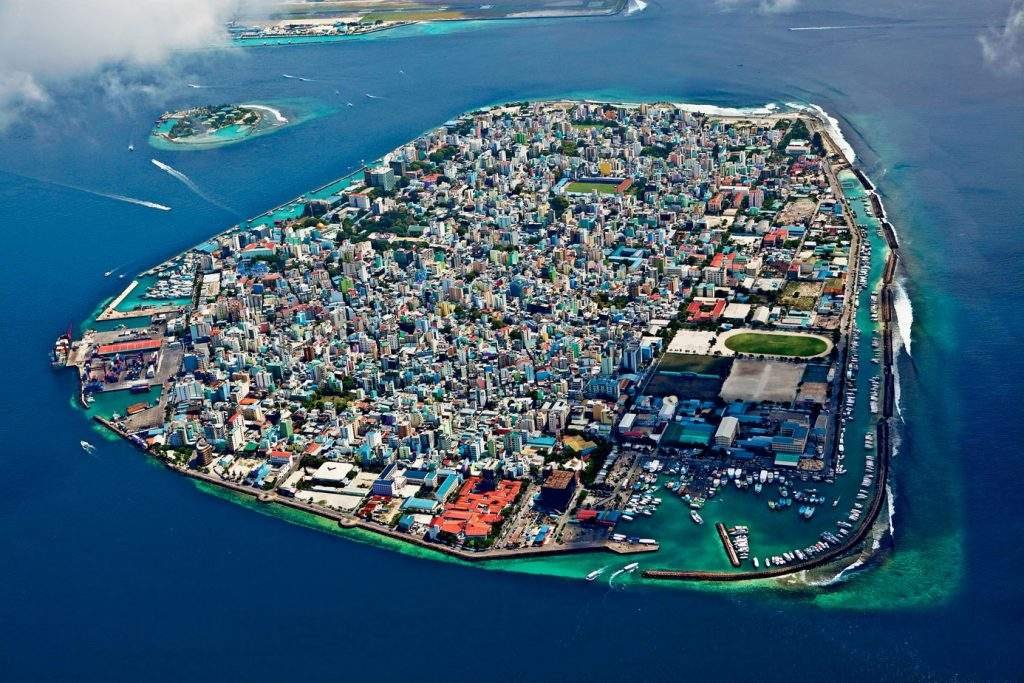 Malé city island maldives