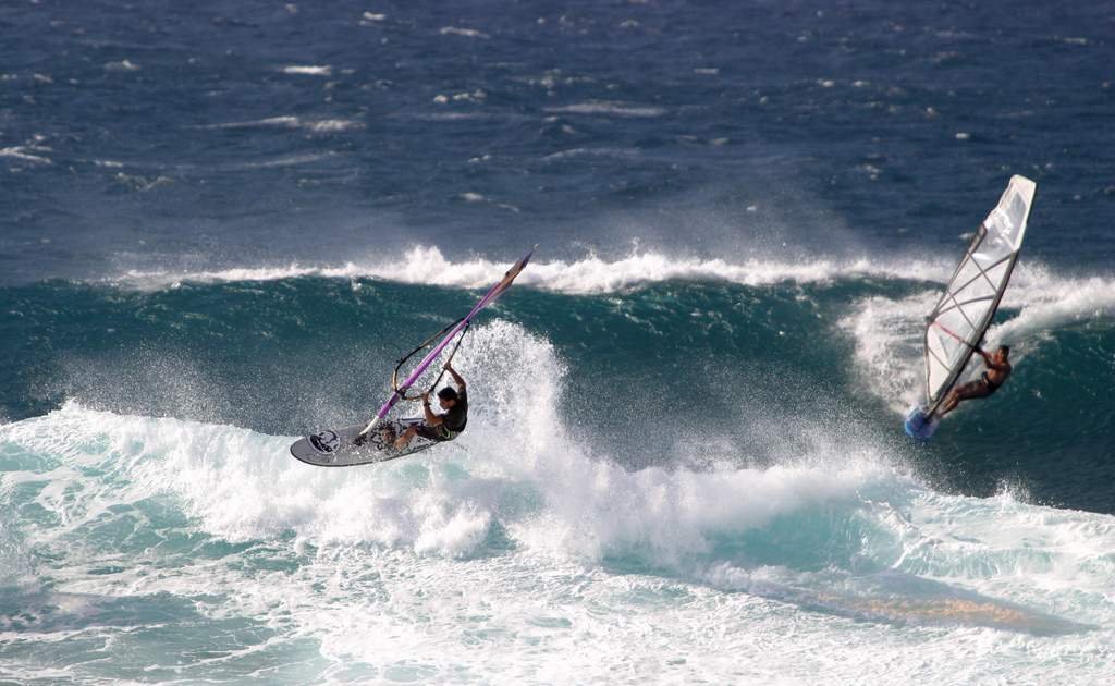 hawaii windsurfing in summer