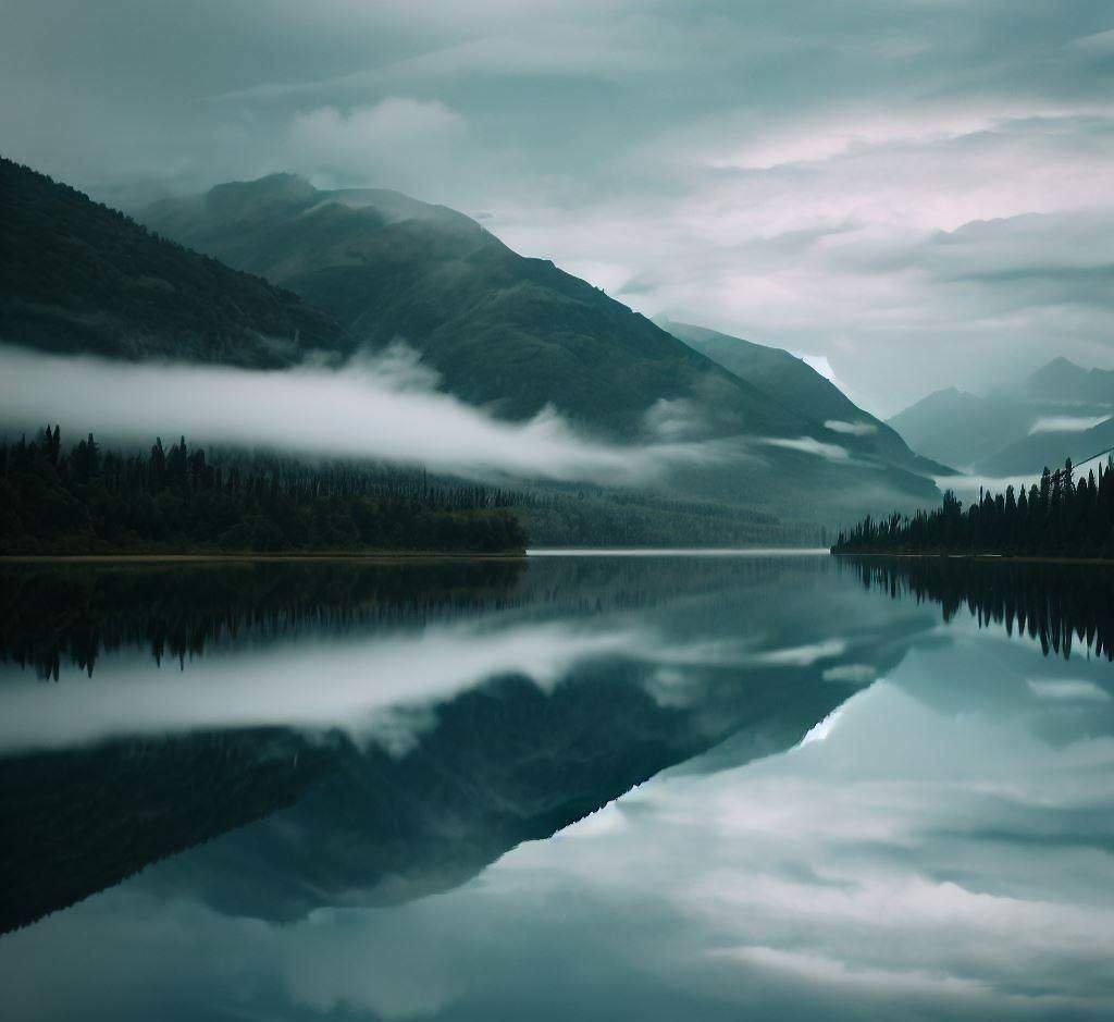 Reflections in Still Waters in Alaska