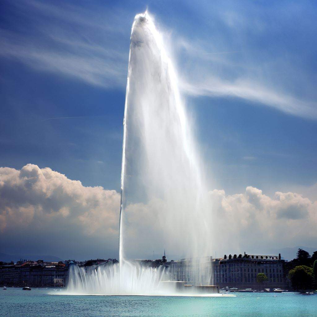 Geneva's Jet d'Eau Switzerland