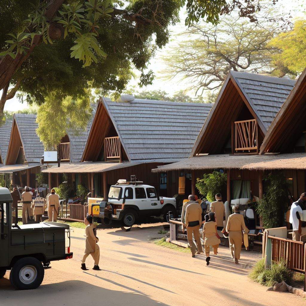 Safari Stay in Accommodations with Security Measures