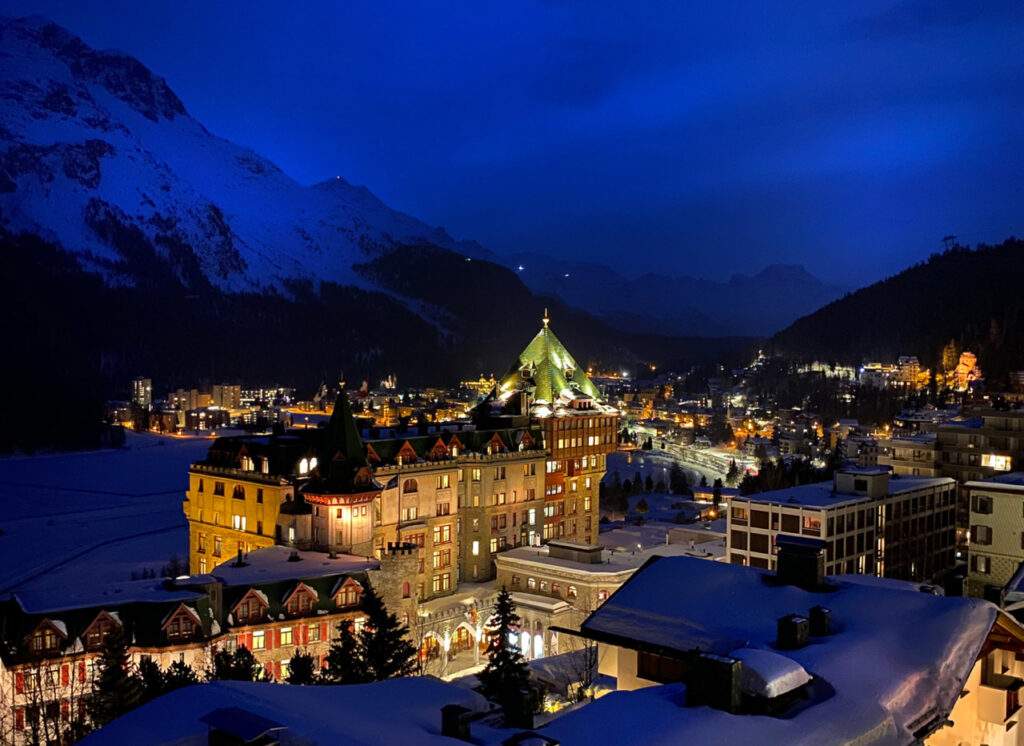 St. Moritz Switzerland Night View