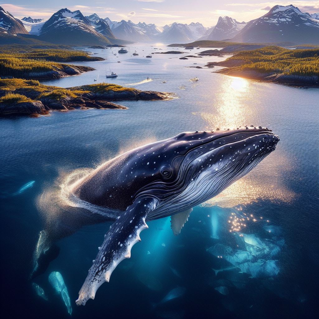 Whales in the Sea