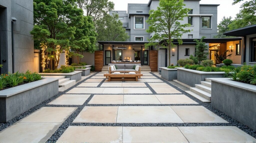 Stylish concrete design by local contractors for homes and businesses