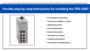 Instructions for installing the 1783-US8T