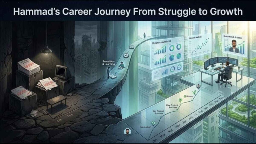 Hammad’s journey from unpaid salary struggles and workplace challenges to steady growth and success at SUM Group